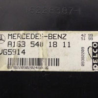 98-03 MERCEDES ML320 ML430 ML55 OVERHEAD CONSOLE ON BOARD CONTROL COMPUTER OEM