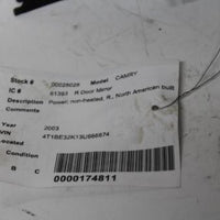 2002-2006 Toyota Camry Right Passenger Power Side View Mirror - BIGGSMOTORING.COM