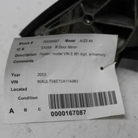 2002-2005 AUDI A4 RIGHT PASSENGER POWER SIDE VIEW MIRROR - BIGGSMOTORING.COM