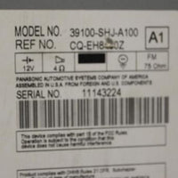 Honda Odyssey  Xm Radio Stereo Am/Fm Cd Player 6 Disc Changer 39100-Shj-A100