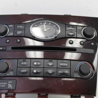 2012-2013 Infiniti  G37 Dash Cd Radio Clock Climate Control