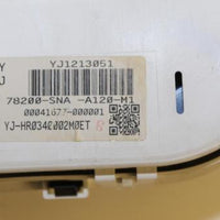 2006-2011 Honda Civic Speedometer Cluster Mileage Unknown 78200-Sna-A120-M1