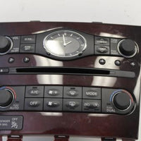 2012-2013 Infiniti  G37 Dash Cd Radio Clock Climate Control