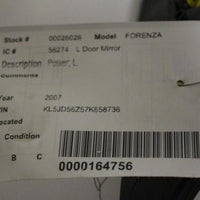 2004-2008 Suzuki Forenza Left Driver Power Side View Mirror - BIGGSMOTORING.COM