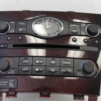 2012-2013 Infiniti  G37 Dash Cd Radio Clock Climate Control