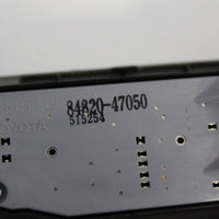 2004-2009 TOYOTA PRIUS  DRIVER SIDE POWER WINDOW MASTER SWITCH 84820-47050