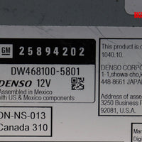 2008-2009 Chevy Yukon Silverado Tahoe Navigation Radio Cd Player 25894202