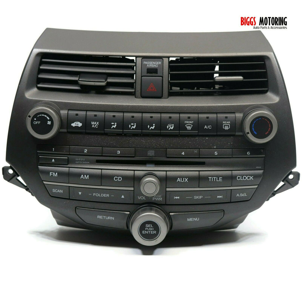 2010-2012 Honda Accord Radio Stereo Cd Player Without Climate Control 39100-TA0-A11