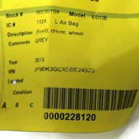 2013 Ford Edge Driver Side Steering Wheel Air Bag Black 36158