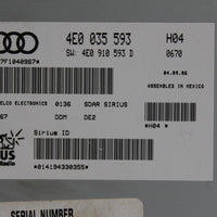 2004-2009 Audi Sirius Satellite Radio Tuner Receiver Module 4E0 035 593 - BIGGSMOTORING.COM