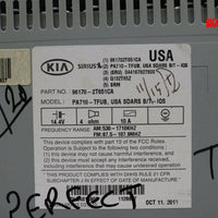 2011-2013 Kia Optima Radio Stereo Cd Player 96170 2T651CA