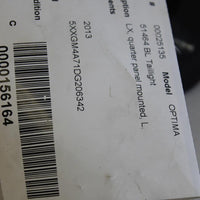 2011-2013 KIA OPTIMA DRIVER SIDE REAR TAIL LIGHT