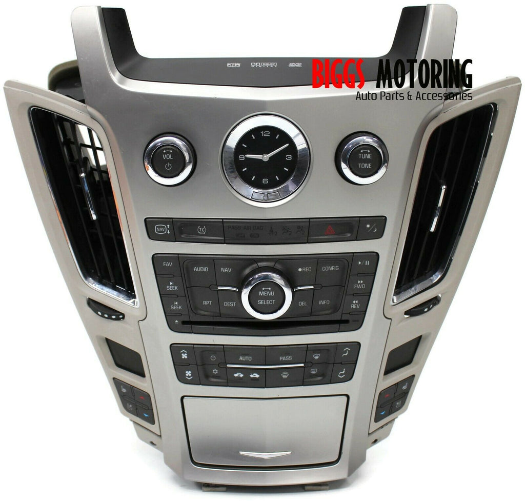 2008-2015 Cadillac Cts Navigation Radio Face Climate Control Panel 25881369