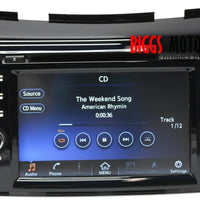 2017-2019 Nissan Murano Radio Navigation Cd Player Display Screen Camera